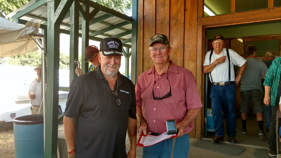 Harry McCabe Receives an Award at the Klamath Falls Gun Club